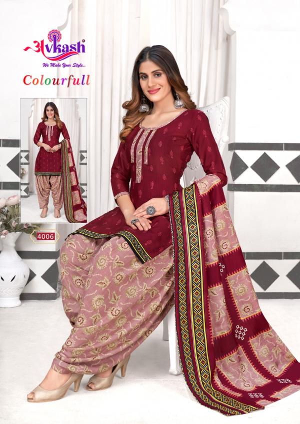 Avkash Colourful Vol-4 Cotton Designer Readymade With Inner Suit